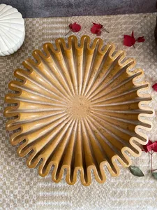 Luxury Handmade Mustard Marble Bowl Elegant Decorative Fruit Holder Modern <b>Table</b> Multi-Functional Home Decor Ramadan Diwali - Product Image 5