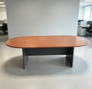 Table de conférence ovale extensible et durable, pieds en métal, design moderne, mobilier de bureau, usage commercial, modèle 12 places V-GO 18/24 - Product Image 1