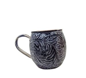 Copper Vintage Moscow Mule Mug Embossed <b>Drinkware</b> with Handle for Home Party Wedding - Product Image 2