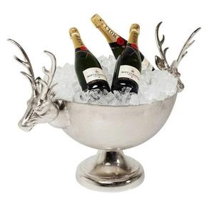 Metal Party <b>Drinks</b> <b>Bucket</b> Aluminum Silver Top Quality <b>Ice</b> Wine Cooler Cast Aluminium Bottle Holder Cooler Wine Cooler - Product Image 3