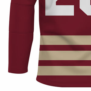 Nouveau maillot de hockey sur glace surdimensionné de qualité supérieure, respirant, 100% polyester, écologique, antibactérien, léger - Product Image 4