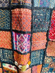 Banjara พรมเย็บปะติดผนังวินเทจแบบแขวนติดผนังแบบโบฮีเมียนงานปะติดขนาดใหญ่งานปะติด - Product Image 2