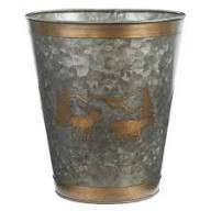 Elegant Metal Waste <b>Basket</b> for Home Office <b>Bathroom</b> Durable Decorative Dustbin - Product Image 3