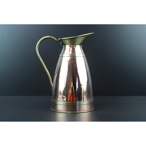 Carafe en cuivre de qualité supérieure pour le stockage de l'eau, finition artisanale, durable, couleur argentée, finition polie brillante, disponible à un prix compétitif - Product Image 4