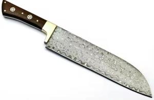 Personalized Handmade High Quality Eco-Friendly Damascus Steel Chef Chopper <b>Knife</b> Rosewood Handle Non-Stick Coating Dishwasher - Product Image 2
