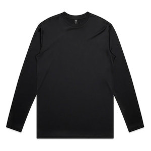 Unisex Soft Brushed Cotton <b>Long</b> Sleeve <b>Tee</b> <b>Shirt</b> Minimalist High-Comfort Crew Neck Base Layer Full Sleeve T <b>Shirt</b> - Product Image 1