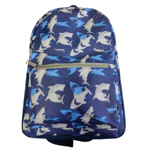 Landscape Print Sublimated Corduroy Water Resistant <b>Backpack</b> for <b>Children</b> with Multiple Pockets Zipper Closure Unisex Daypack - Product Image 4
