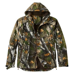 Summer Waterproof <b>Soft</b> <b>Shell</b> Camouflage Hunting <b>Jacket</b> for <b>Men</b> Linen/Cotton Oxford Fabric Breathable Windproof Outdoor Use Made - Product Image 1