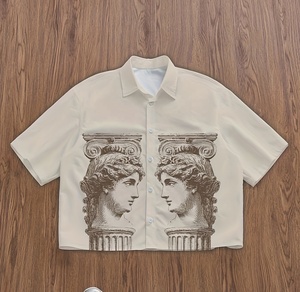 T-shirt ample unisexe en coton 100% avec imprimé lettres, style urbain décontracté, manches courtes, idéal pour l'été - Product Image 4