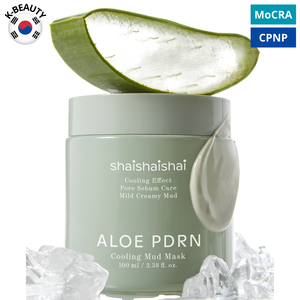 Juego Facial de Aloe PDRN de estilo coreano, ampolla hidratante, máscara de arcilla de barro refrescante para piel grasa oscura, reparación de comodidad de piel sensible - Product Image 2