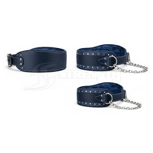 Ceinture de musculation en cuir épais avec chaîne métallique pour l'entraînement de force et les exercices de gym - Product Image 2