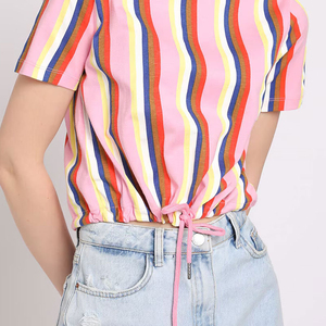 T-shirt court de fitness pour femmes, nouveau design élégant et tendance, t-shirts courts pour filles, t-shirts courts pour femmes corpulentes - Product Image 2