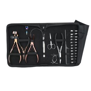 Professional Hair Extension <b>Tool</b> Kit Stainless Steel Pliers Scissors Comb Needles <b>Clips</b> for Installation and Removal - Product Image 5