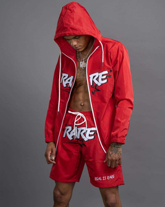 Conjunto Corto de Ropa Urbana de Alta Calidad para Hombre con Logotipo Bordado Personalizado, Conjunto de Sudadera con Capucha y Pantalones Cortos de Moda, Conjunto Deportivo de Nailon para Hombre - Product Image 2