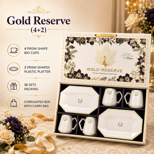 Luxury Floral Tea Cup Gift <b>Set</b> 2 Ceramic Screen Printed Snack Platters Boxed <b>Beverage</b> Tableware Carry Bag Mother's Day New Year - Product Image 5