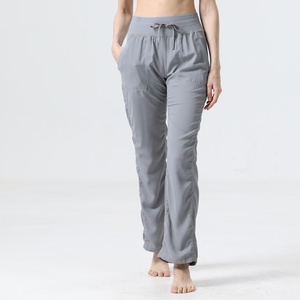 Pantalones de yoga y fitness para mujer, talla XL, de cintura media, estilo casual, adelgazantes, transpirables, de campana, de pierna ancha, estilo cargo. - Product Image 4