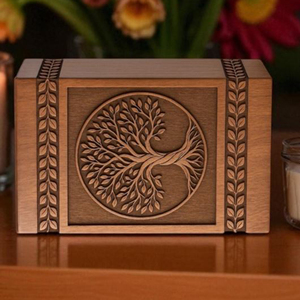 Luxury Rosewood Urn for Human Ashes – Handmade Memorial Box Keepsake urn Memorial Keepsake by AYAANS - Product Image 6