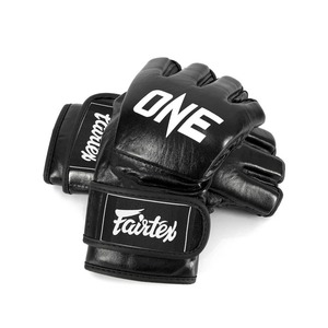 ถุงมือ MMA หนังแท้คุณภาพสูงขายดีที่สุด ครึ่งนิ้ว สกรีนโลโก้ได้ รุ่น Fairtex One สำหรับศิลปะการต่อสู้ - Product Image 3