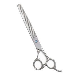 Tijeras de Peluquería Canina y Felina, de Acero Inoxidable, para Mano Derecha, Mango Largo, 28 Dientes, Profesionales - Product Image 1