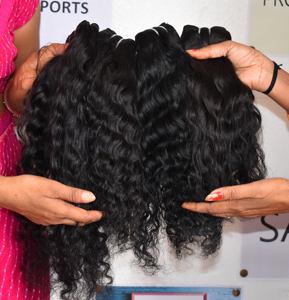 Extensions de cheveux humains bruts vierges Remy indiens, bouclés crépus, alignés sur les cuticules, provenant d'un seul donneur, vente en gros, les plus vendues - Product Image 5