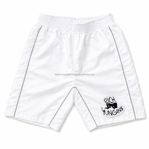 Shorts coupe-vent pour hommes, été, polyester, décontractés, taille élastique, cargo, polyester, shorts en nylon personnalisés pour hommes avec poches - Product Image 1