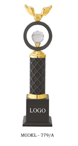 Custom Metal <b>Trophy</b> Award <b>Cup</b> Gold Black Crystal Bird Design for Sports School Event Recognition - Product Image 4