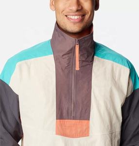 Customized Wholesale Price <b>Men</b> Plus Size Windbreaker <b>Jacket</b> Stand Collar Zipper Closure <b>Summer</b> High Quality Windproof Breathable - Product Image 6