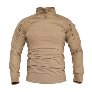 Camisa Táctica de Manga Larga para Hombre de Alta Calidad, 3 Botones, Secado Rápido, 100% Poliéster, Sólida, Antiarrugas - Product Image 2
