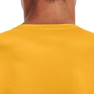 T-shirts de compression pour hommes avec logo personnalisé, faible MOQ, vêtements de sport, tissu éco-responsable, séchage rapide, respirant, en Spandex/Polyester, nouvelle arrivée - Product Image 6