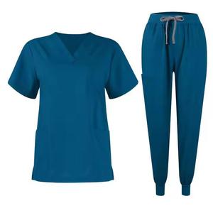 2026 Hot Sale Comfortable Polyester Spandex High Quality Customizable Hospital <b>Scrub</b> <b>Sets</b> for Men Women Nursing Use OEM Service - Product Image 1