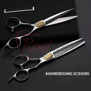 Meilleur choix : Kits de ciseaux de barbier, outils de coiffure, kits de ciseaux de barbier au design ergonomique, kit de ciseaux de toilettage - Product Image 5