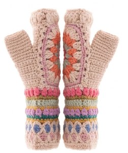 Handmade Crochet Fingerless <b>Wool</b> <b>Gloves</b> Striped Multicolor Wrist Warmers Knit Arm Warmers Winter Fashion Accessories Women Best - Product Image 3