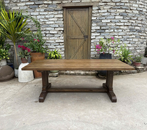 <b>Rustic</b> Brown Recycled Wood Oak Table Living Room Glass <b>Cabinet</b> Furniture for Home Use from VietNam. - Product Image 2