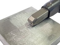 Marteau à estamper pneumatique APLUS ES-08 en alliage d'aluminium, personnalisable OEM, clair et lisible sur le métal, tampons à changement rapide - Product Image 3