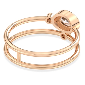 แหวนมอสซาไนต์ทรงรี REYES Classic Design ขนาด 0.38 กะรัต ตัวเรือนเงินแท้ 925 ชุบโรเดียม ได้รับการรับรองจาก GRA เครื่องประดับคุณภาพสูง - Product Image 4