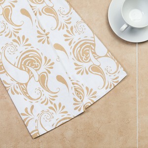 Serviette de cuisine carrée imprimée en coton 100% tissé, écologique, lavable en machine - Product Image 1