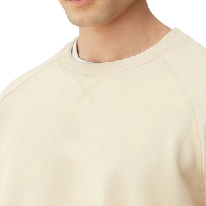 เสื้อสเวตเชิ้ตคอกลมสีขาวสำหรับผู้ชาย ทรงปกติ แขนยาว ผ้าฝ้ายถัก สวมใส่สบายๆ สำหรับฤดูใบไม้ร่วง - Product Image 4