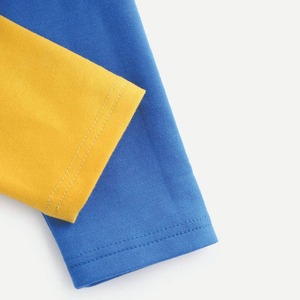 เสื้อฮู้ดสีบล็อกกิ้ง แขนเสื้อแบบแร็กแลน ผ้าถักลำลอง ใส่ได้ทั้งชายและหญิง เหมาะสำหรับฤดูหนาว สีเทา เหลือง น้ำเงิน ผ้าโพลีเอสเตอร์/คอตตอน - Product Image 6