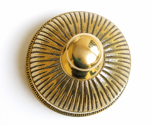 Campana de Mesa de Latón, Estilo Antiguo Decorativo, Campana de Servicio de Latón Hecha a Mano, Campana de Escritorio para Hogar, Oficina, Hotel, Restaurante - Product Image 1