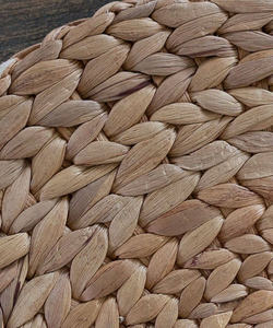 Tapetes Redondos de Jacinto de Agua Natural, Diseño Bohemio Hecho a Mano, Ecológicos, Duraderos y Antideslizantes, Color Personalizado y Lavables - Product Image 2