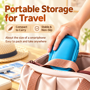 Estuche de Jabón Plegable para Viaje, Portátil, con Tapa, Contenedor Compacto para Guardar Jabón, para Baño, Camping y Viajes - Product Image 3