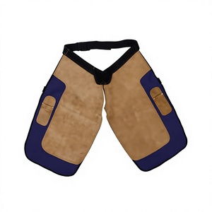 Pantalon d'équitation pour homme en cuir PU, coupe large et décontractée, équipement de sécurité pour l'équitation avec fermeture bouton et boucle - Product Image 3
