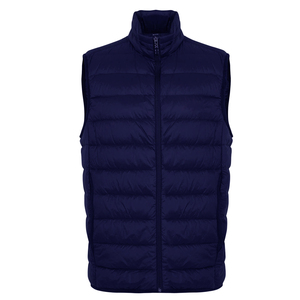 Customized Logo Design Down Padded Stand Collar Lightweight Puffer Vest Gilet Puffer Mens Puffer Waistcoat <b>Reversible</b> <b>Jacket</b> - Product Image 4