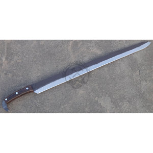 Nouveau couteau Seax Viking long en acier à haute teneur en carbone forgé à la main, lame de 22 pouces, manche en bois de noyer, finition polie, couteau sax médiéval - Product Image 4