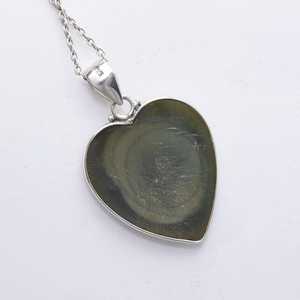 Heart Jasper Pendant Handmade 925 Sterling Silver Natural Gemstone Necklace Jewelry Gift For Women Elegant Charm - Product Image 2