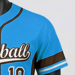 Custom Baseball Jersey Sports Team Uniform Breathable Performance Fabric <b>Mesh</b> <b>Short</b> Sleeve Plus Size Custom Colors Custom Logo - Product Image 5