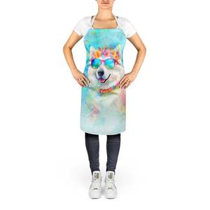 Samoyed Hippie Dawg Unisex Adult <b>Apron</b> Multicolor Large Kitchen Cooking Baking Crafts <b>Gardening</b> Server for Men and Women - Product Image 2