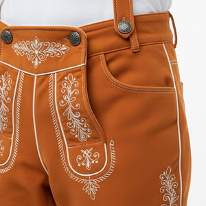 Costume bavarois en cuir pour homme, brodé, directement de l'usine, pour l'Oktoberfest, commande en gros - Product Image 5