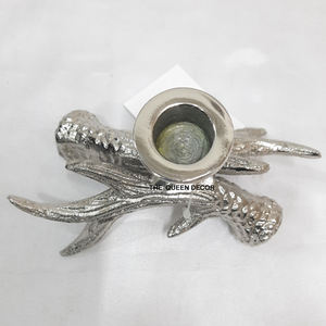 Support de bougie décoratif plaqué or de haute qualité pour table de mariage, vente en gros de porte-bougies en métal pour bougies chauffe-plat - Product Image 6