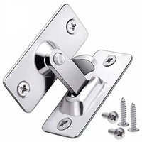 Loquet de porte coulissante à angle droit en acier inoxydable pour tiroirs, armoires, porte de grange à 90 degrés